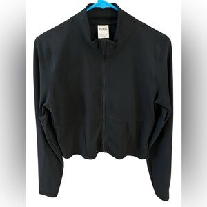 ☄️Hostess Pick☄️PINK Victoria's Secret Sleek Black Bomber Jacket